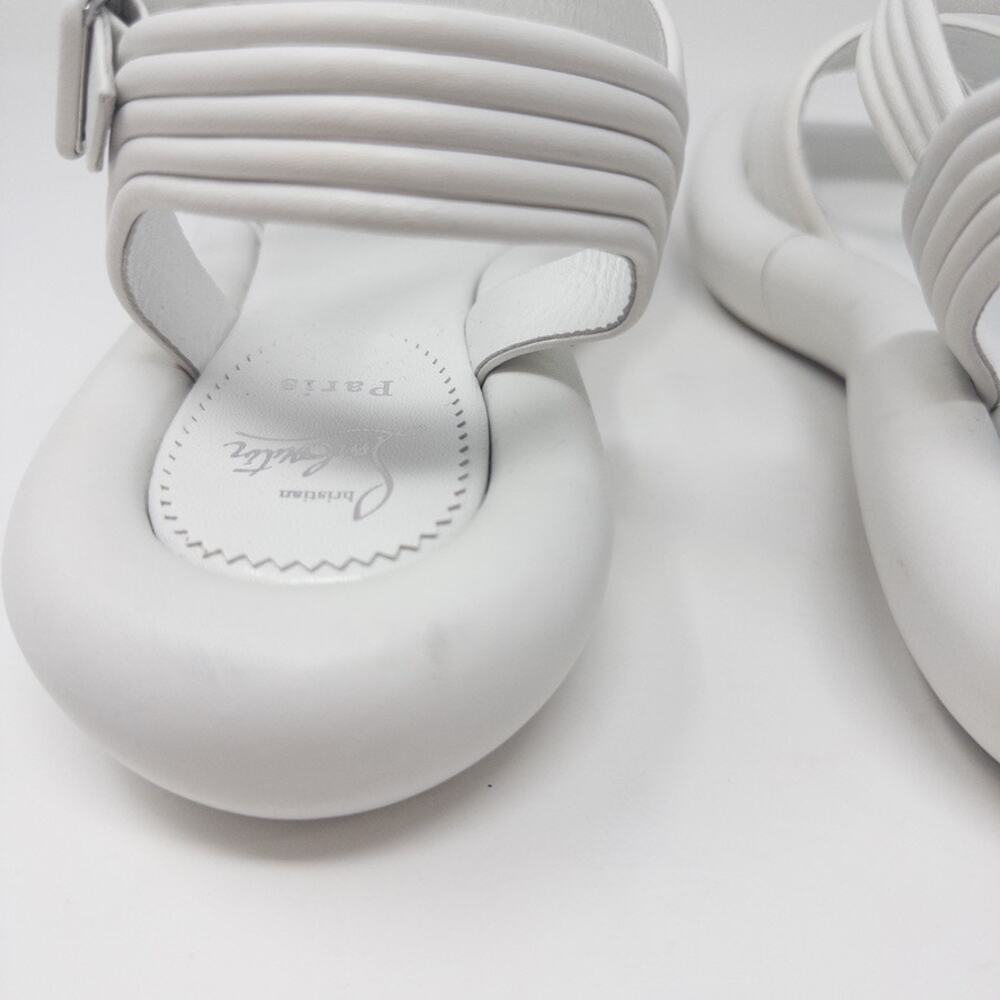 Christian Louboutin Manola Summer Sandals EU 41 White Leather - Picture 5 of 6